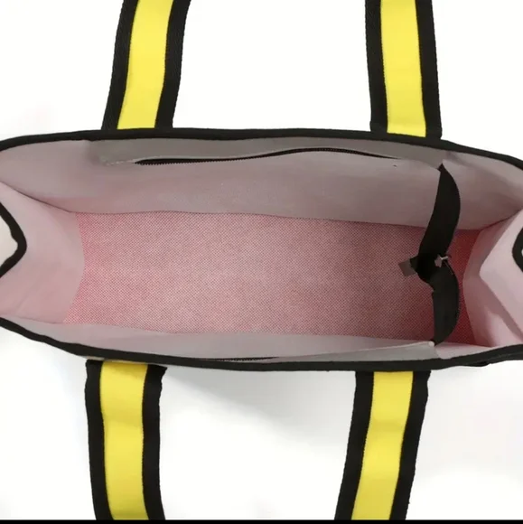 NEW Cartoon Anime Design Tote Bag, Contrast Binding Canvas Handbag - Picture 3 of 5